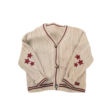 Star Pattern Knit Cardigan for Women | PricZone
