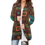Boho Aztec Print Womens Cardigan Coat 4 | PricZone Boho Aztec Print Womens Cardigan Coat 4 | PricZone