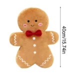 Gingerbread Plush Pillow   Cozy Decor 15 6 | PricZone