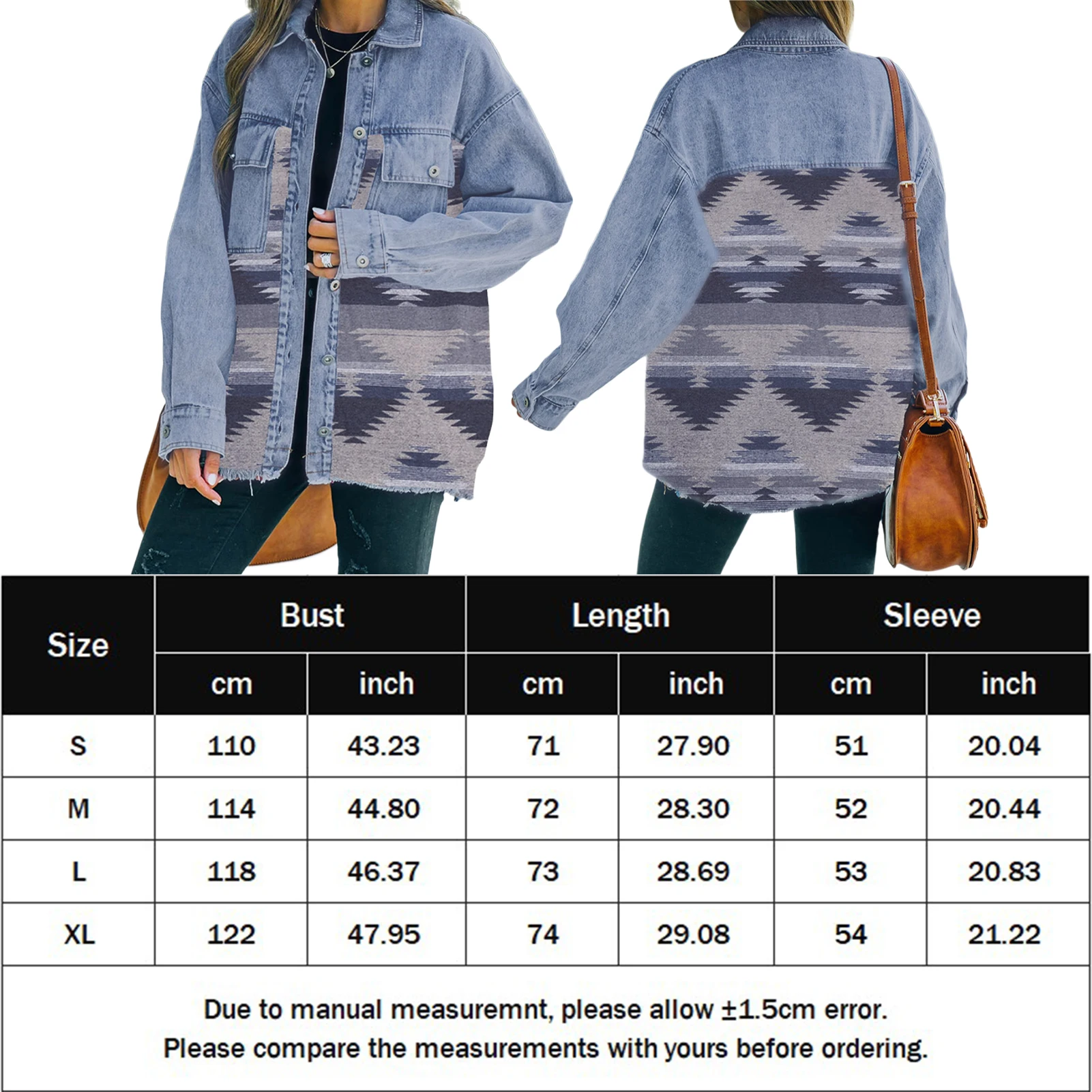 Oversized Denim Jacket Casual Winter Wear 6 | PricZone Oversized Denim Jacket Casual Winter Wear 6 | PricZone