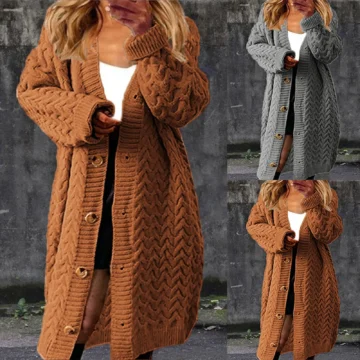 Autumn Women's Thick Knit Cardigan