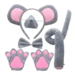 Kids Mouse Costume Set with Ears  Tail 5 | PricZone