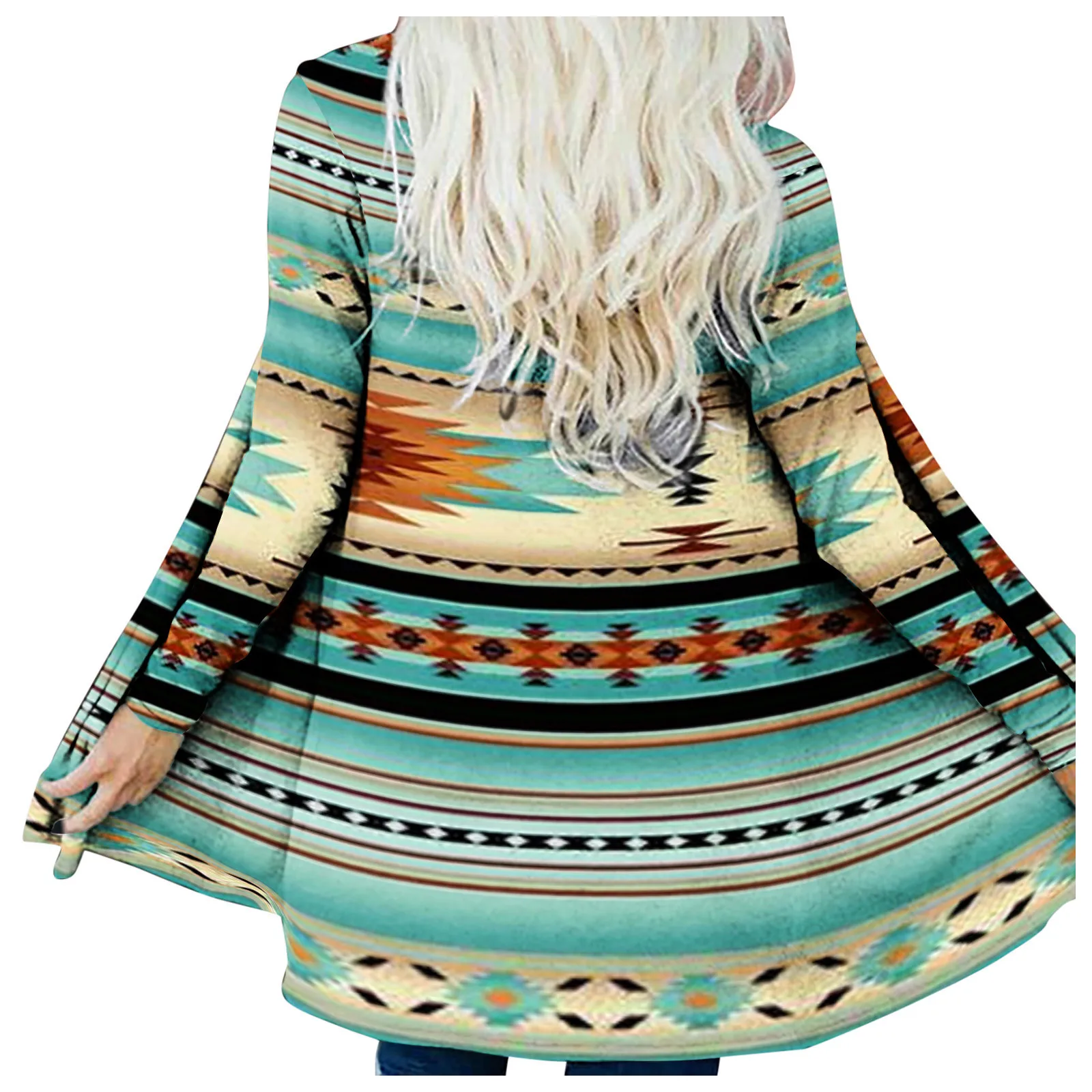 Boho Aztec Print Womens Cardigan Coat 3 | PricZone Boho Aztec Print Womens Cardigan Coat 3 | PricZone