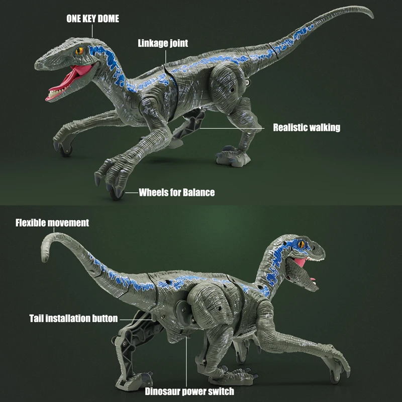 Blue Raptor RC Dino Toy Kids Jurassic Gift 3 | PricZone Blue Raptor RC Dino Toy Kids Jurassic Gift 3 | PricZone