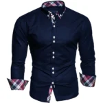 Slim Fit Mens Plaid Polo Shirt   Formal  Stylish 6 | PricZone