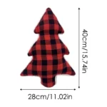 Red Plaid Christmas Tree Pillow Cozy Gift 6 | PricZone Red Plaid Christmas Tree Pillow Cozy Gift 6 | PricZone