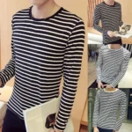 Striped Casual Pullover Long Sleeve  Round Neck 5 | PricZone