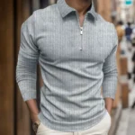 Stripe Zip Shirt Casual Formal Streetwear 3 | PricZone Stripe Zip Shirt Casual Formal Streetwear 3 | PricZone
