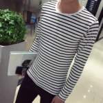 Striped Casual Pullover Long Sleeve  Round Neck 2 | PricZone