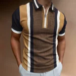 Stripe Casual Polo Shirt for Men   Korean Fashion | PricZone
