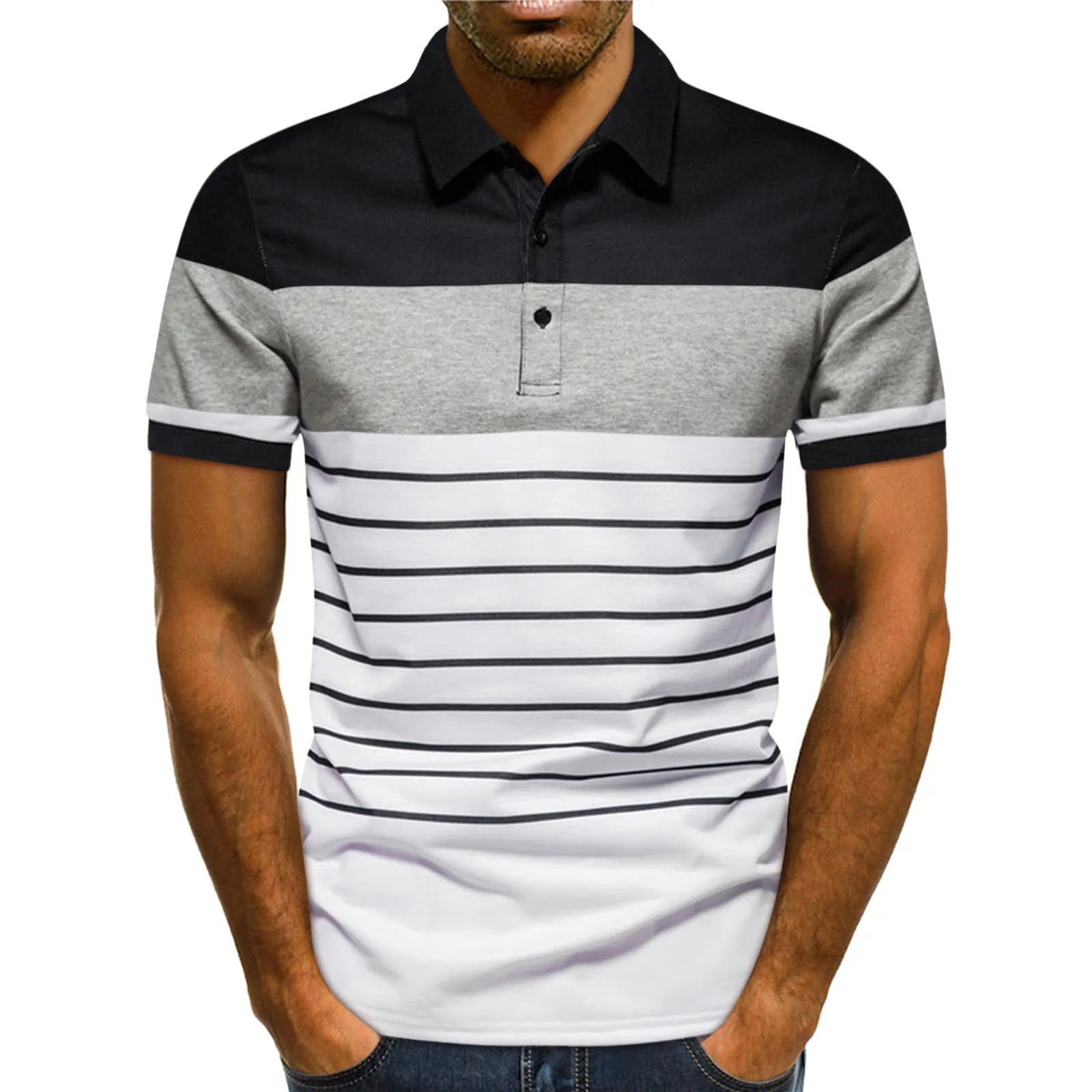 Summer Striped Polo Casual Sporty Tee 2 | PricZone Summer Striped Polo Casual Sporty Tee 2 | PricZone