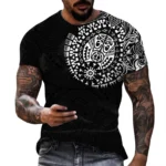 3D Graphic Summer Tee Slim Fit  Casual 2 | PricZone