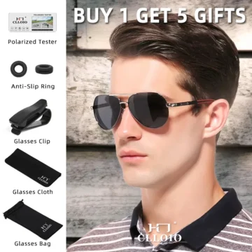 Polarized Pilot Sunglasses UV400   Unisex Driving Shades 2 | PricZone