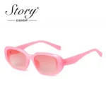 Pink Rectangle Sunglasses for Men  Women | PricZone
