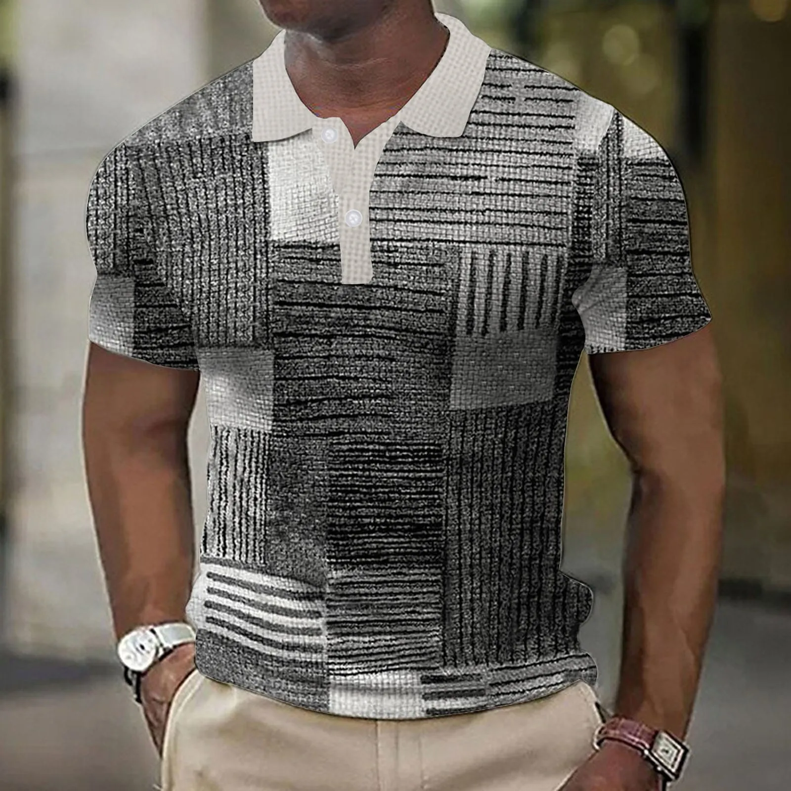 Gradient Plaid Shirt Summer Streetwear Style 4 | PricZone Gradient Plaid Shirt Summer Streetwear Style 4 | PricZone