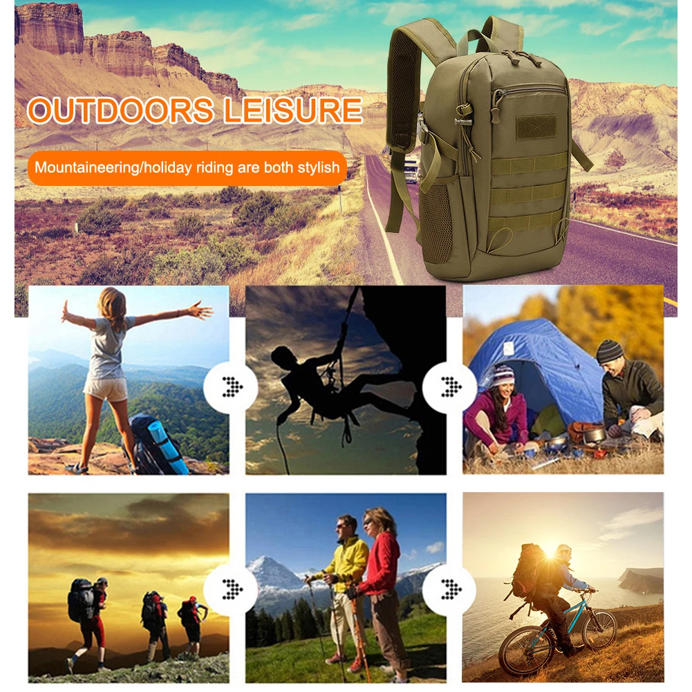 Waterproof Tactical Backpack Large for Hiking & Outdoor