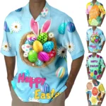 Easter Egg Print Mens Casual Shirt 2 | PricZone Easter Egg Print Mens Casual Shirt 2 | PricZone