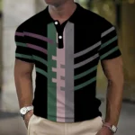 Striped Polo Shirt   Summer Casual Streetwear 4 | PricZone