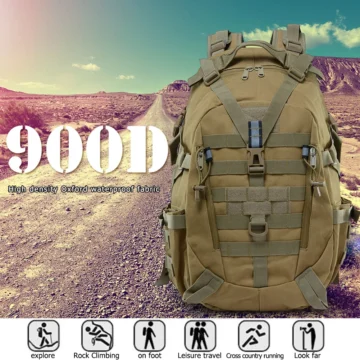 900D Camo Hiking Backpack Waterproof  Durable | PricZone