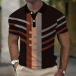 Striped Polo Shirt   Summer Casual Streetwear | PricZone