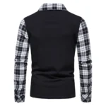 Mens Lapel Zipper Shirt Long Sleeve Business Pullover Tops Plaid Matching Polo Shirt New Business Wear Casual Shirts For Men 3 | PricZone Mens Lapel Zipper Shirt Long Sleeve Business Pullover Tops Plaid Matching Polo Shirt New Business Wear Casual Shirts For Men 3 | PricZone