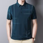Korean Style Slim Fit Polo Shirt for Men   Summer Black 2 | PricZone