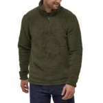 Casual Half Zip Fleece Jacket Warm  Stylish | PricZone