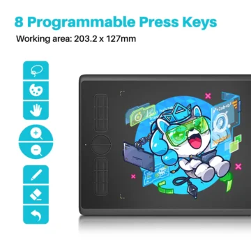 HUION H580X Inspiroy Tablet for Beginners   8 Keys 2 | PricZone