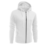 Sporty Fleece Zip Hoodie with Graphic Pockets 3 | PricZone
