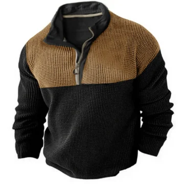 Plaid Zip Up Casual Shirt Autumn  Spring | PricZone