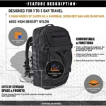 Versatile Tactical Duffel  Backpack 40L 80L Waterproof 3 | PricZone