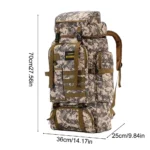 80L Tactical Backpack Waterproof  Durable 6 | PricZone