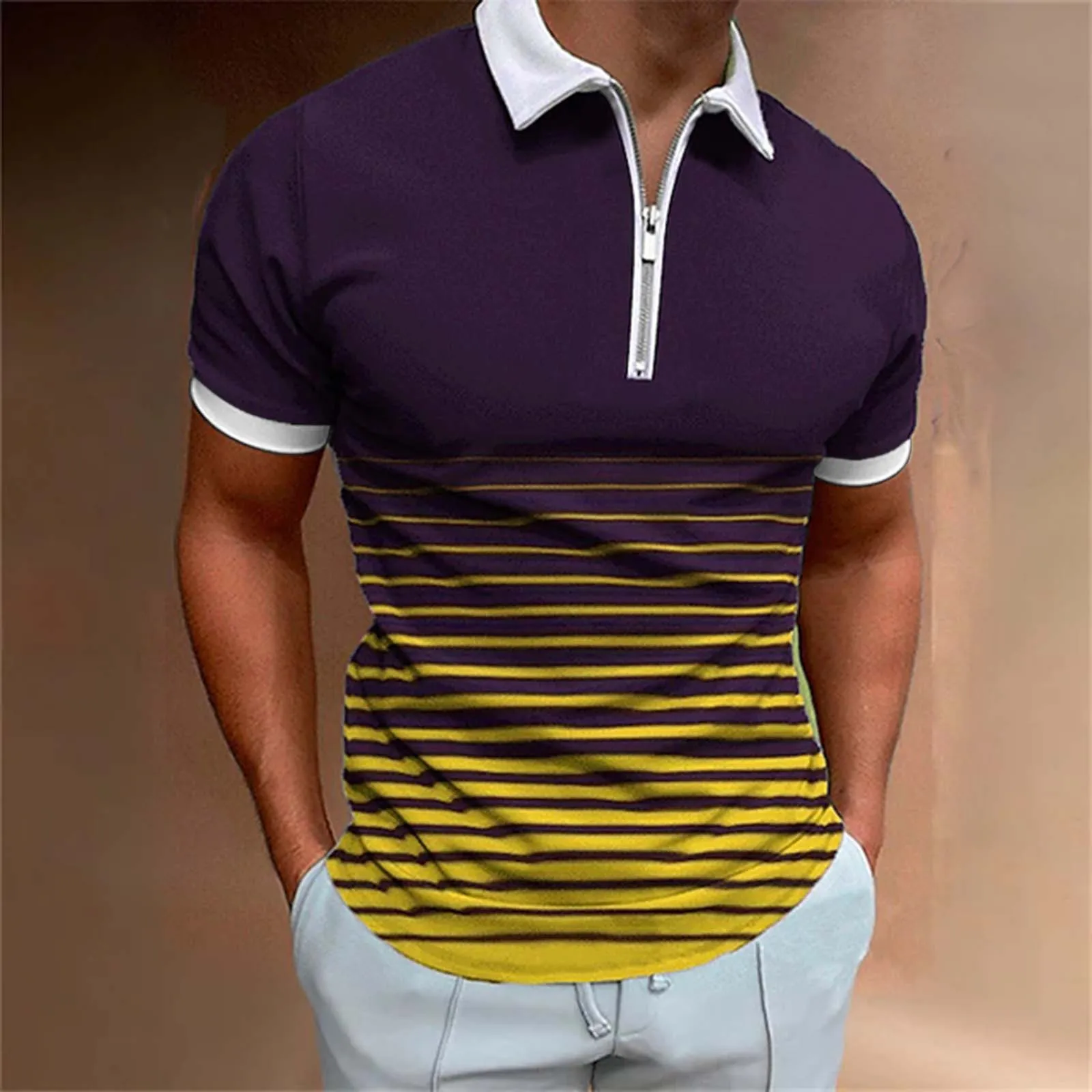 Stylish Zip Polo Shirt Casual Business Fit 3 | PricZone Stylish Zip Polo Shirt Casual Business Fit 3 | PricZone
