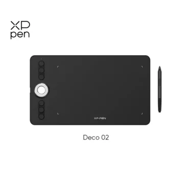 XPPen Deco 02 Ultimate Drawing Tablet with Stylus  Keys | PricZone