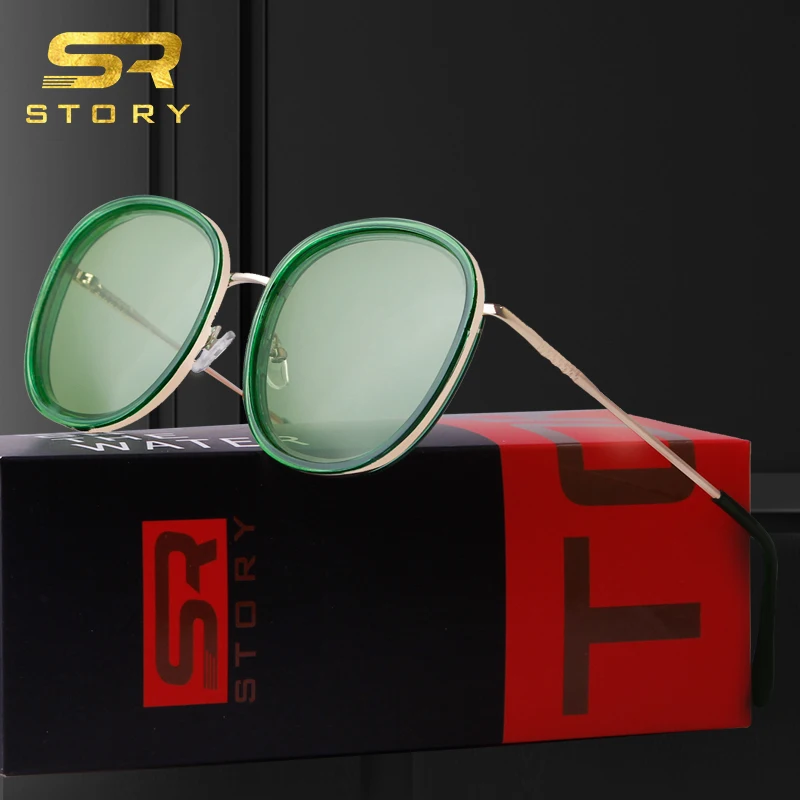 Retro Chic Polarized Round Sunglasses for Women Green Lens 1 | PricZone Retro Chic Polarized Round Sunglasses for Women Green Lens 1 | PricZone