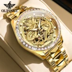 Luxury Golden Dragon Mens Watch   OUPINKE 3276 Automatic 3 | PricZone