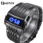 LED Tactical Watch Mens Steel Military Luxury   Waterproof 6 | PricZone