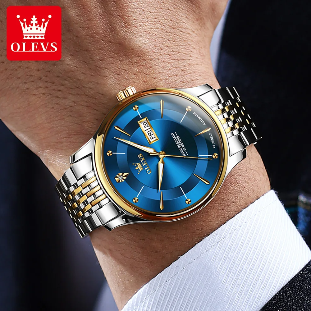 OLEVS Classic Auto Mechanical Watch Luminous Waterproof 4 | PricZone OLEVS Classic Auto Mechanical Watch Luminous Waterproof 4 | PricZone