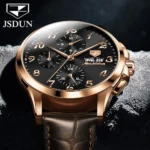 Luxury JSDUN Chronograph Watch   Waterproof  Leather 2 | PricZone