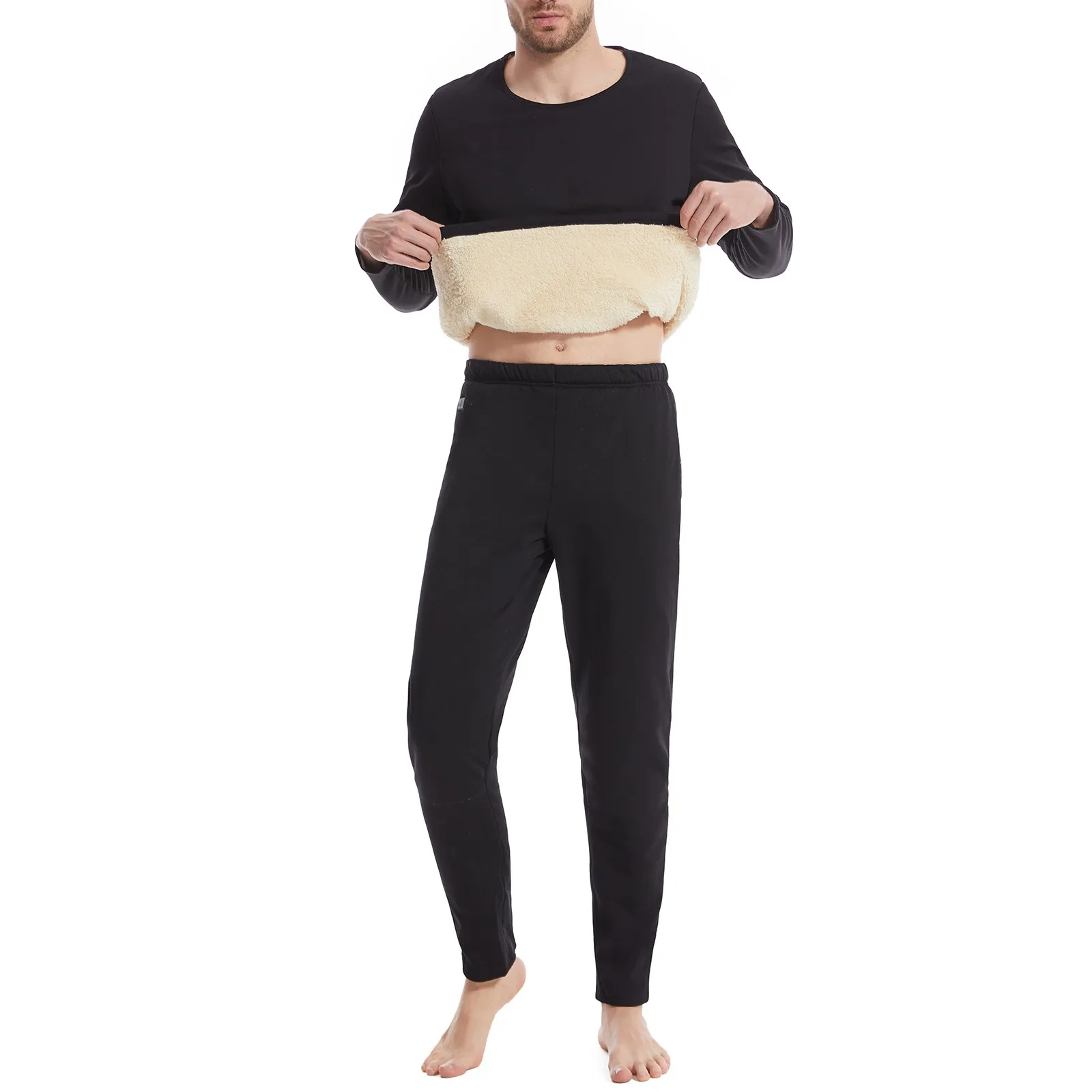 Cozy Thermal Pajama Set Quick Heat Plush 2 | PricZone Cozy Thermal Pajama Set Quick Heat Plush 2 | PricZone