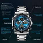 OLEVS Multifunction Mens Watch Waterproof  Stainless 5 | PricZone