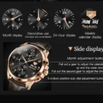 Luxury JSDUN Chronograph Watch   Waterproof  Leather 6 | PricZone