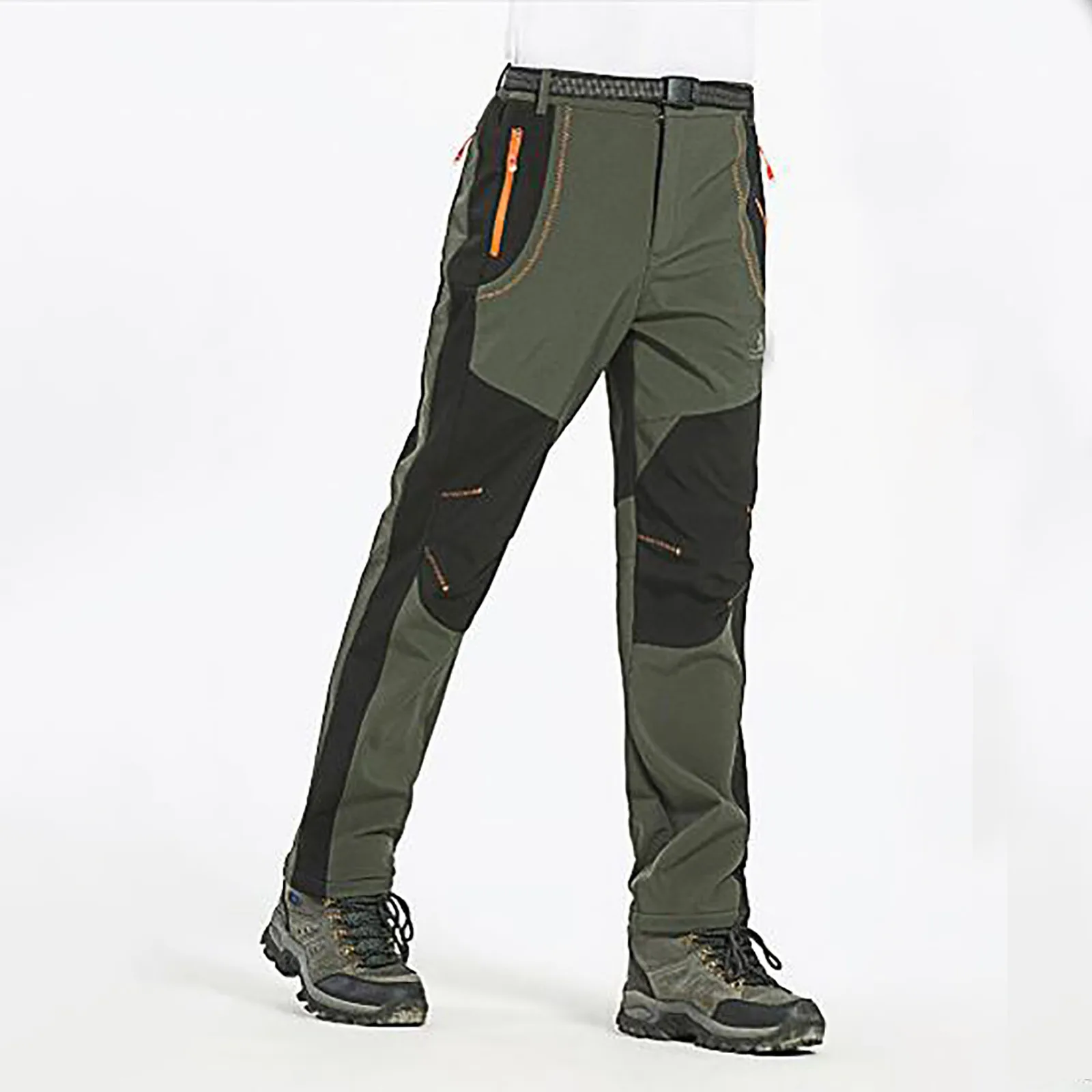 Warm FleeceLined Mens Hiking Pants Waterproof Windproof | PricZone Warm Fleece Lined Mens Hiking Pants Waterproof Windproof | PricZone