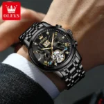 Luxury OLEVS Auto Steel Watch Waterproof  Luminous 4 | PricZone
