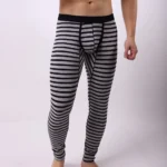 Striped Thermal Mens Leggings  Boxer Briefs 2 | PricZone