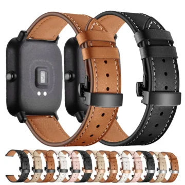 Amazfit Leather Strap GTSGTR Series  Bip Band   2022mm 1 | PricZone
