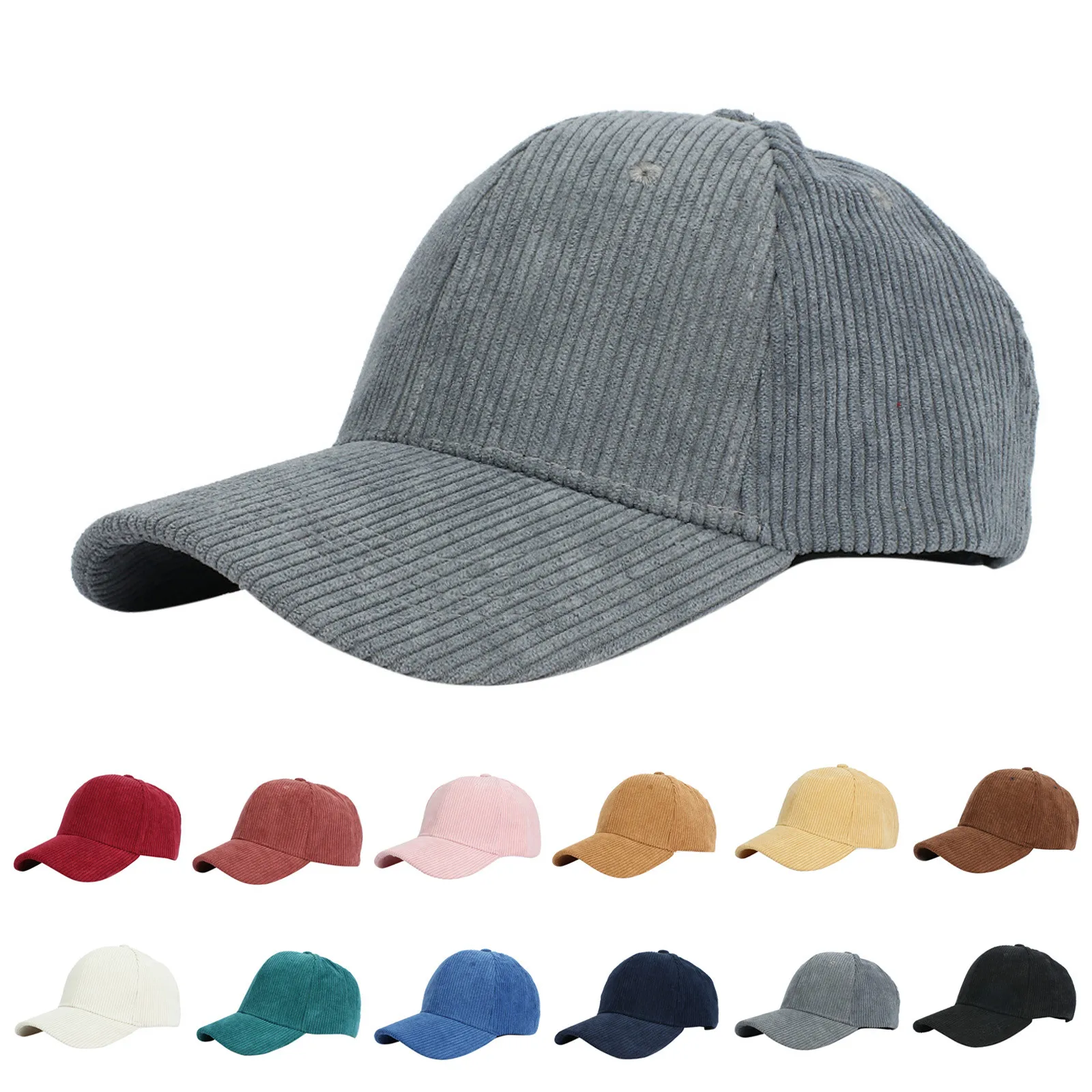 Warm Plush Corduroy Baseball Cap for Men Women 2 | PricZone Warm Plush Corduroy Baseball Cap for Men Women 2 | PricZone