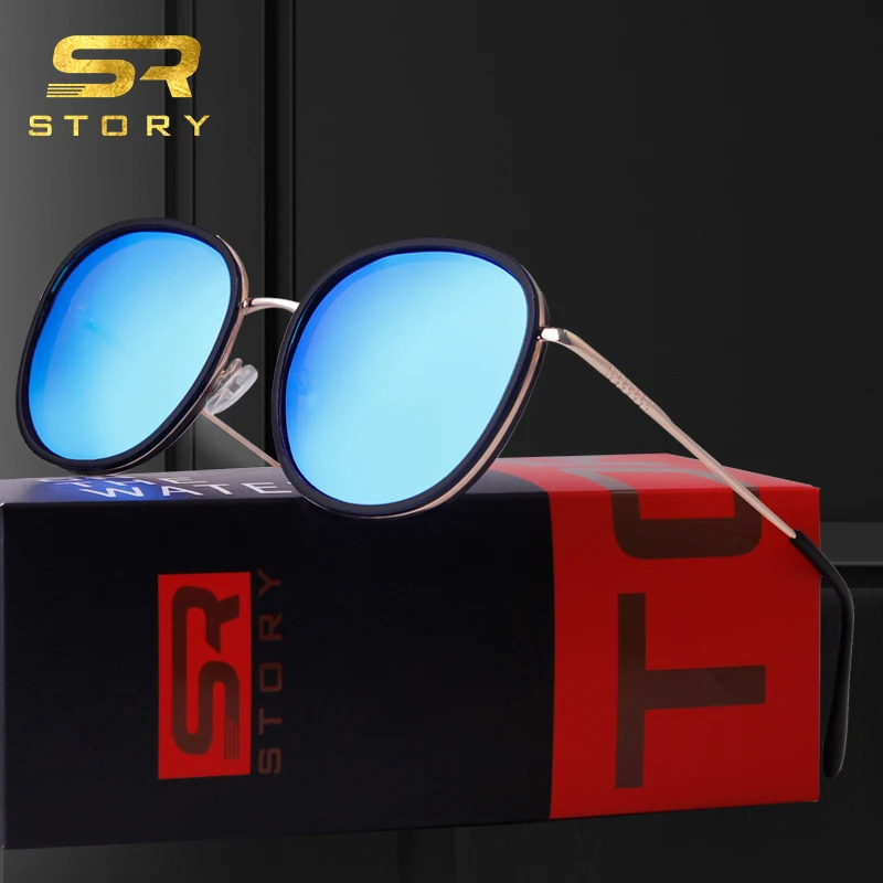 Retro Chic Polarized Round Sunglasses for Women Green Lens 4 | PricZone Retro Chic Polarized Round Sunglasses for Women Green Lens 4 | PricZone