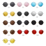 Vintage Circle Polarized Sunglasses UV400 Unisex 801B 6 | PricZone Vintage Circle Polarized Sunglasses UV400 Unisex 801B 6 | PricZone