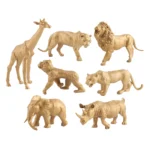 Golden Wild Animal Figurines   7pc Educational Set 3 | PricZone